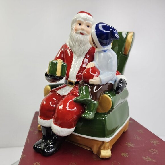 Villeroy & Boch Other - Villeroy & Boch Christmas Santa On Armchair Rare Music Box 14-8327-6636